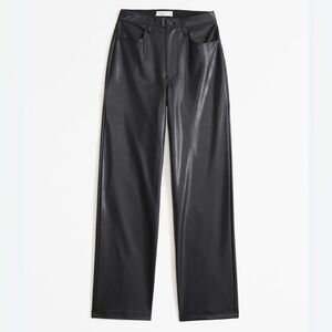 Abercrombie & Fitch leather pants high rise